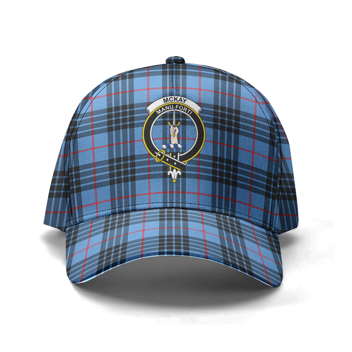 McKay Blue Tartan Crest Classic Cap