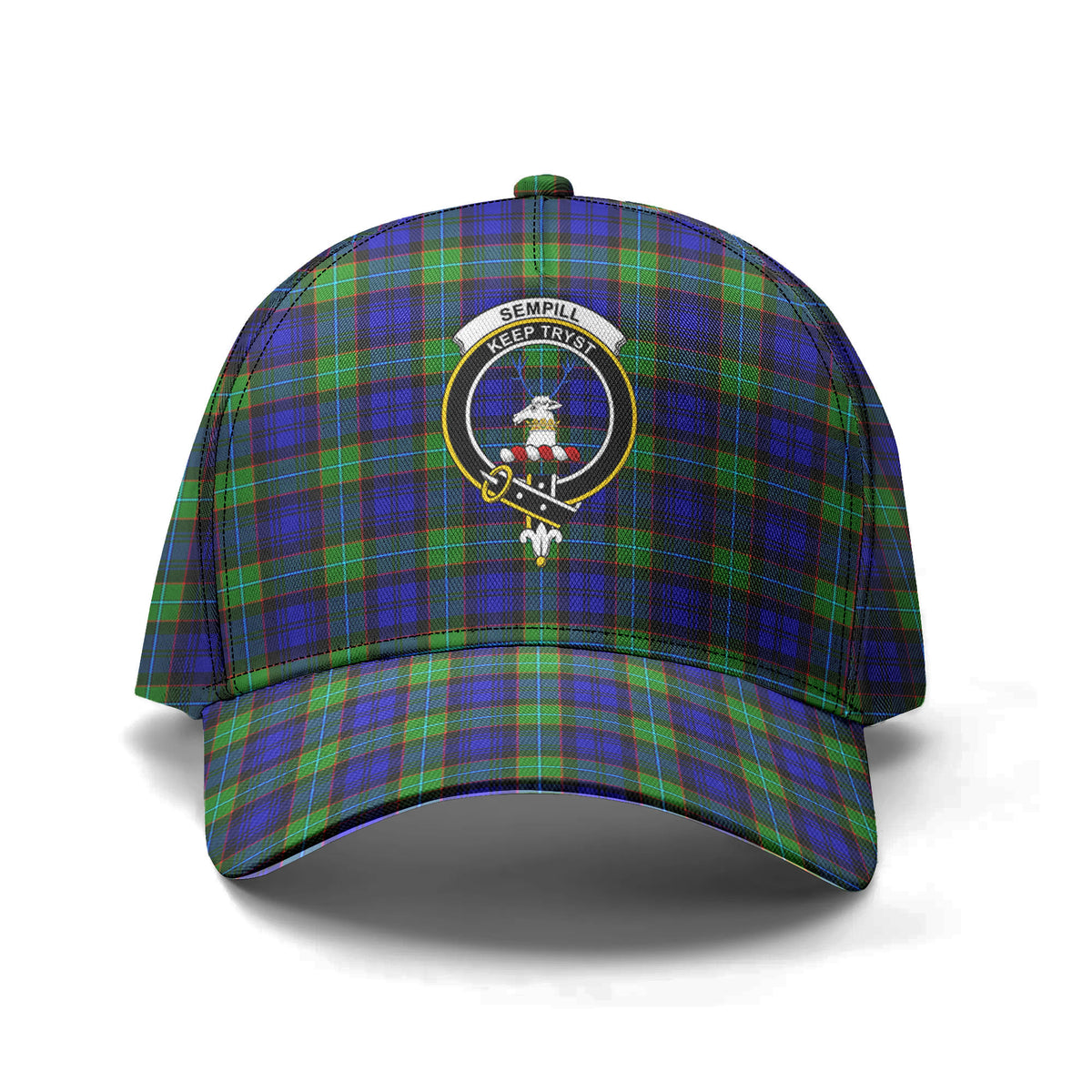 Sempill Modern Tartan Crest Classic Cap