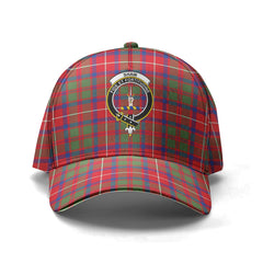 Shaw Red Modern Tartan Crest Classic Cap