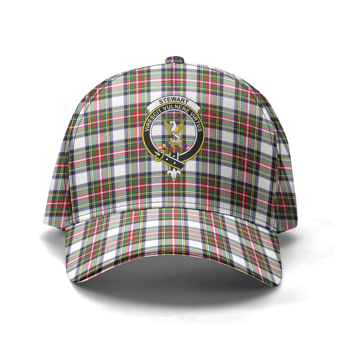 Stewart Dress Modern Tartan Crest Classic Cap