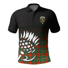 MacGregor Ancient Tartan Crest Polo Shirt - Thistle Black Style