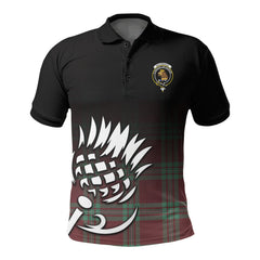 MacGregor Hunting Ancient Tartan Crest Polo Shirt - Thistle Black Style