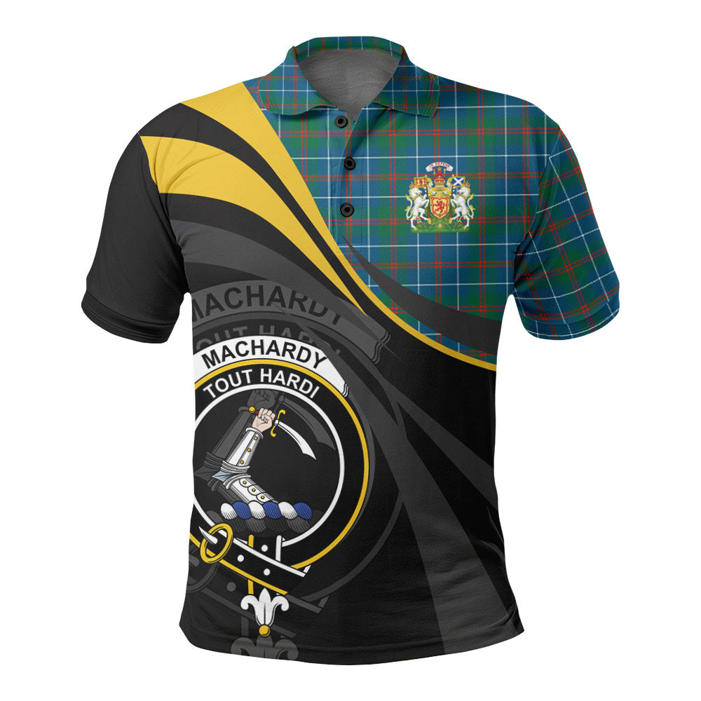 MacHardy Ancient Tartan Polo Shirt - Royal Coat Of Arms Style