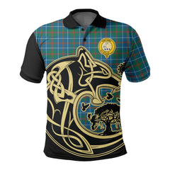 MacHardy Ancient Tartan Polo Shirt Viking Wolf