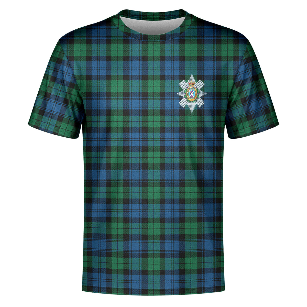 Black Watch Ancient Tartan Crest T-shirt