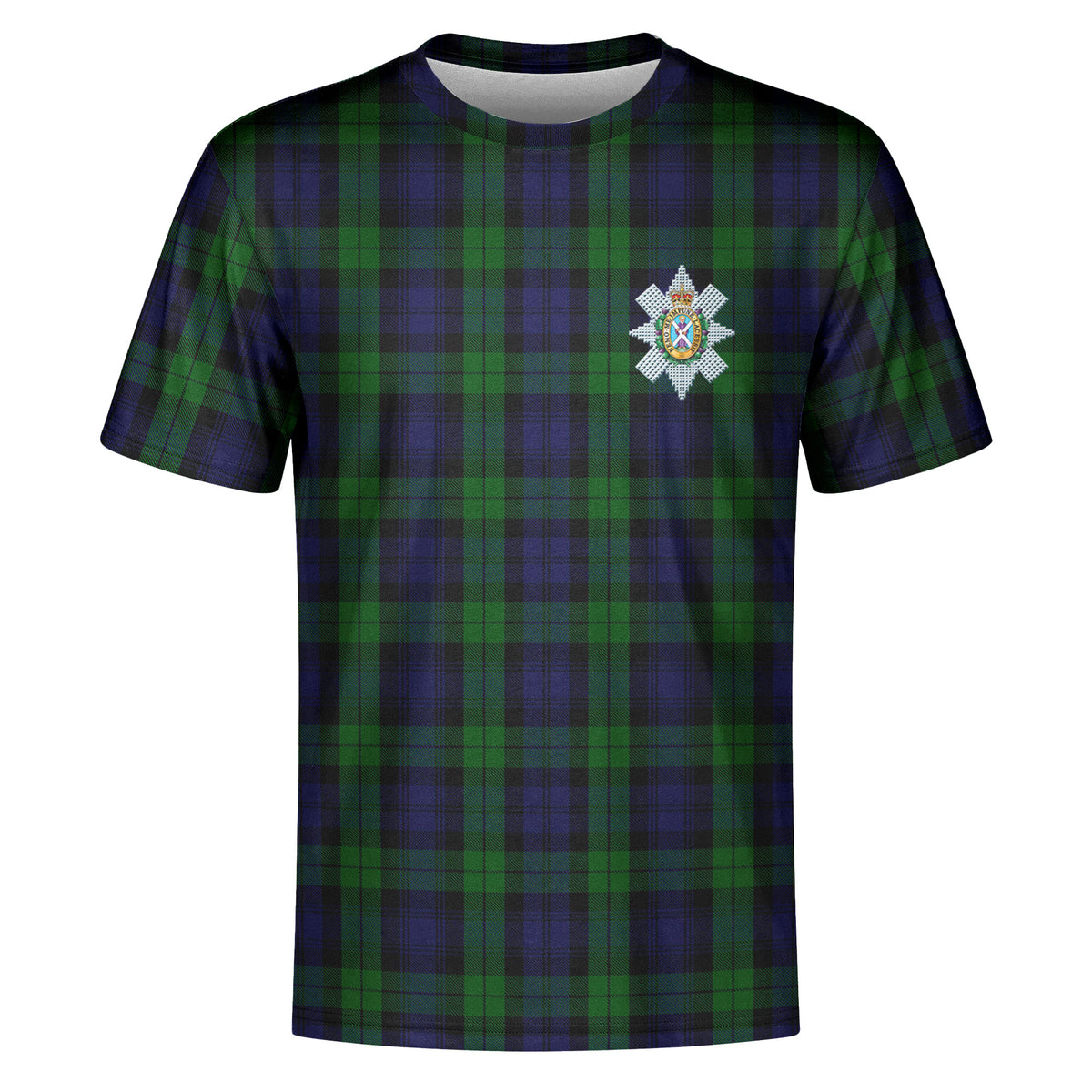 Black Watch Tartan Crest T-shirt