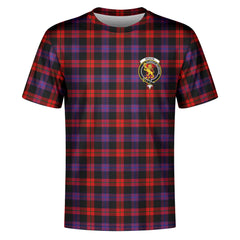 Broun Modern Tartan Crest T-shirt