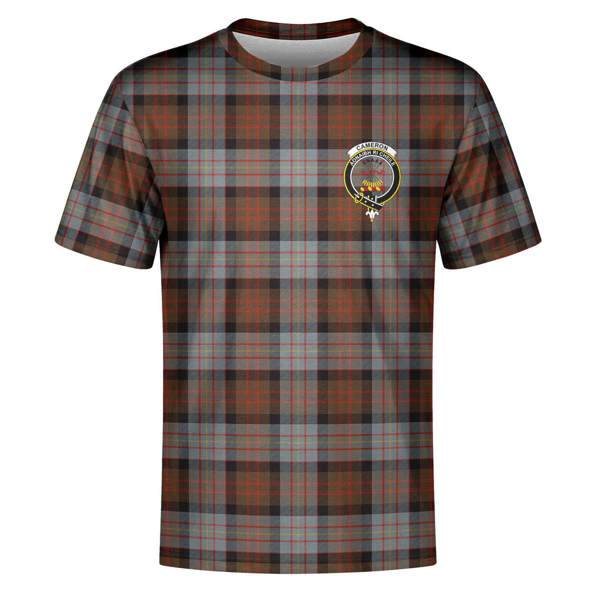 Cameron of Erracht Weathered Tartan Crest T-shirt