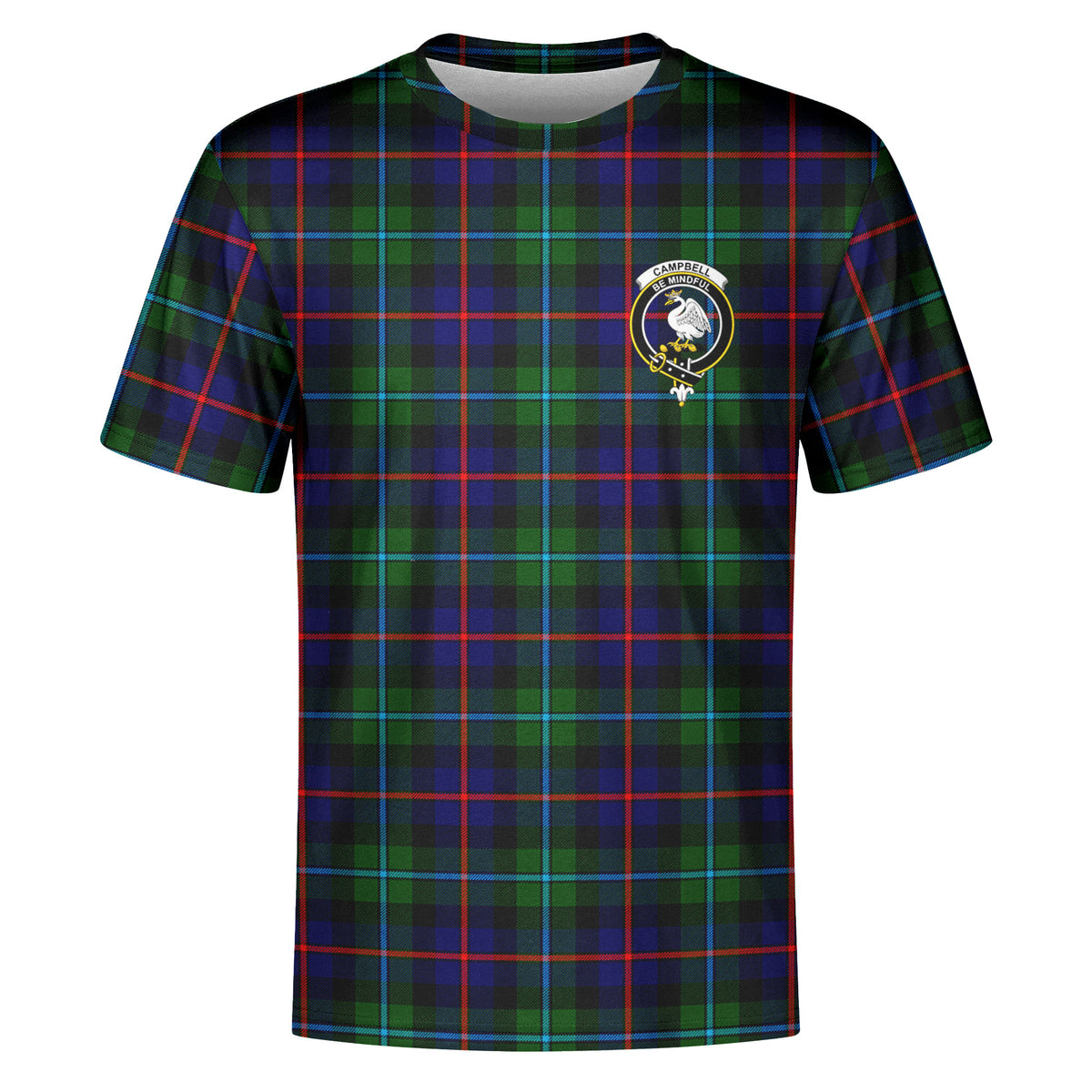 Campbell of Cawdor Modern Tartan Crest T-shirt