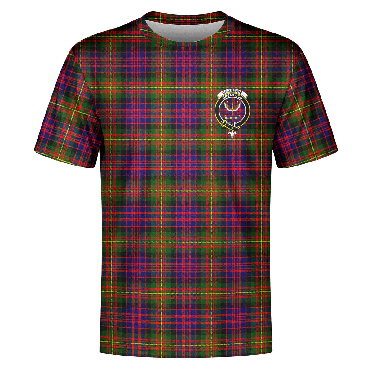 Carnegie Modern Tartan Crest T-shirt