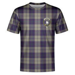 Cunningham Dress Blue Dancers Tartan Crest T-shirt