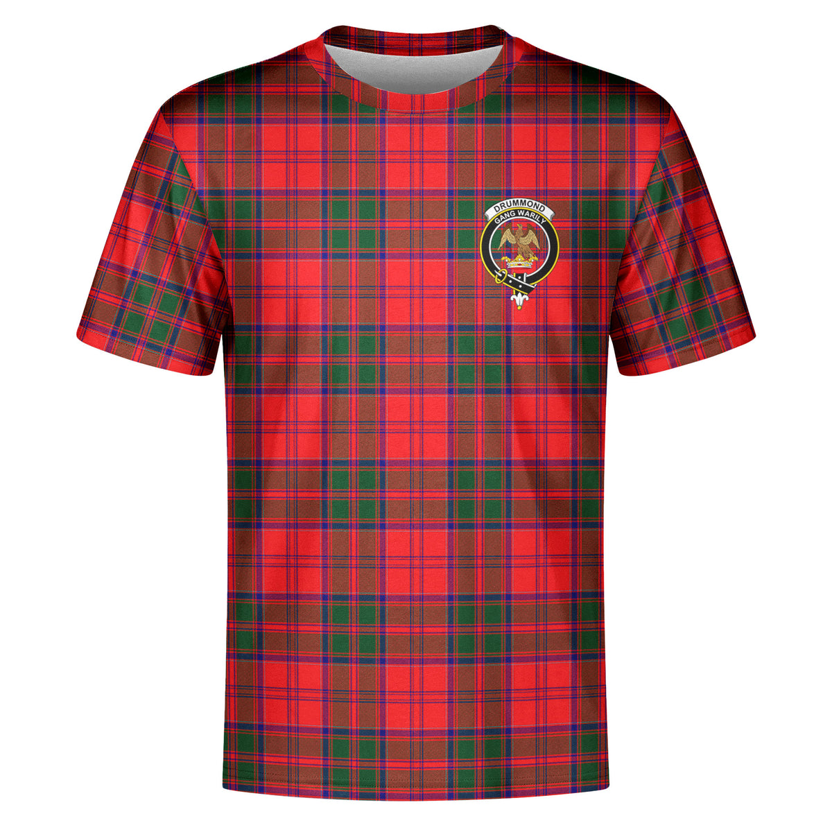 Drummond Modern Tartan Crest T-shirt