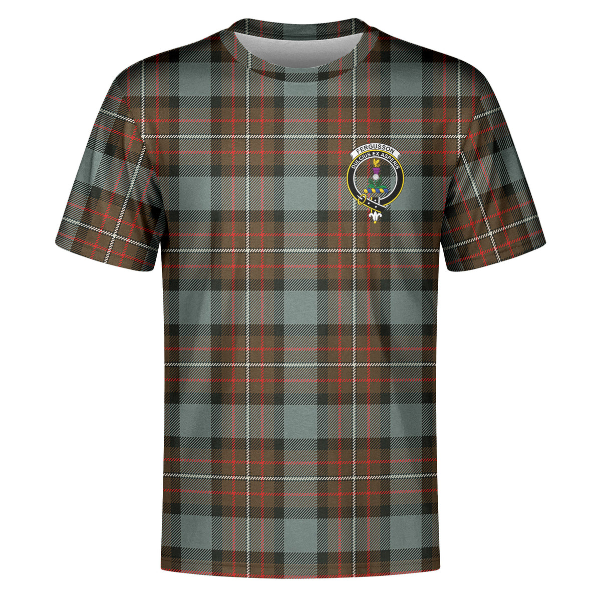 Fergusson Weathered Tartan Crest T-shirt