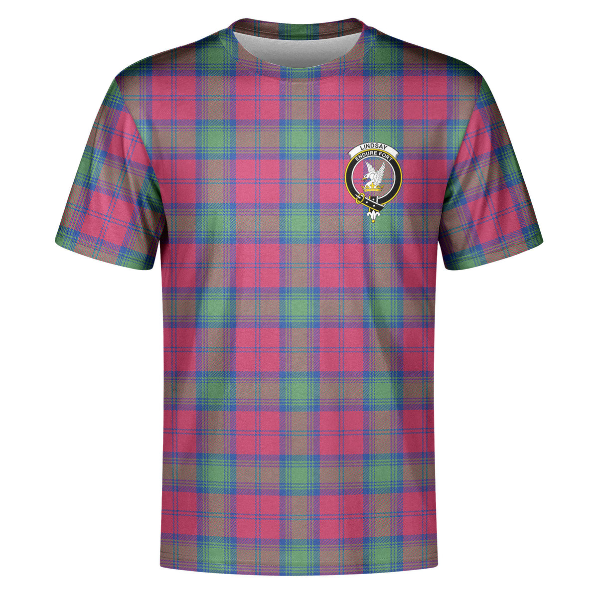 Lindsay Ancient Tartan Crest T-shirt