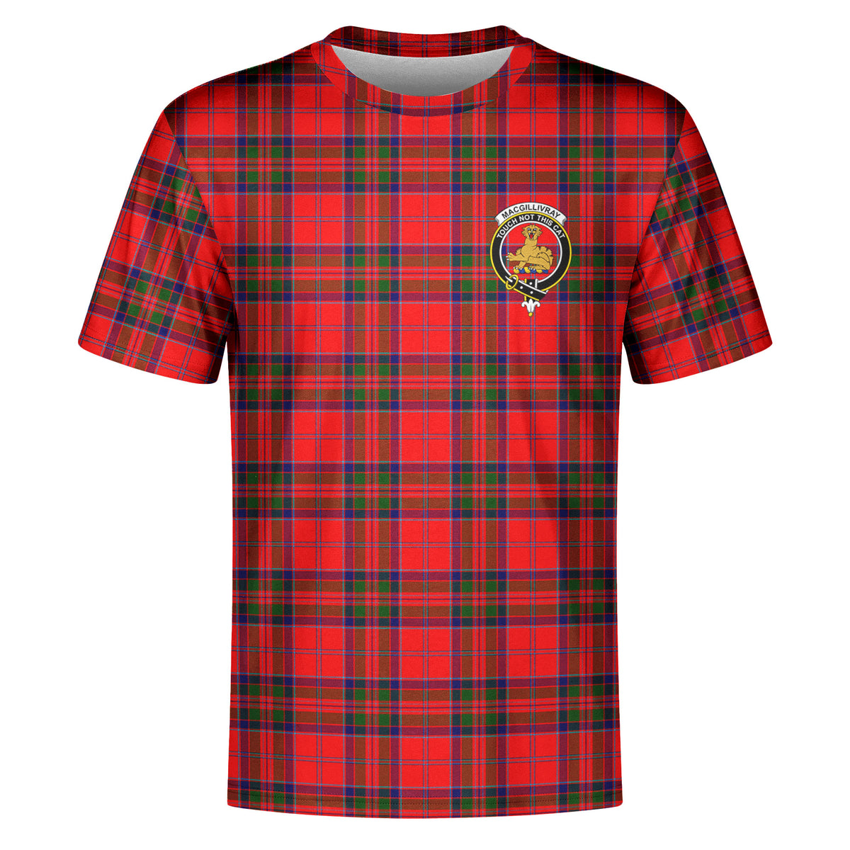 MacGillivray Modern Tartan Crest T-shirt