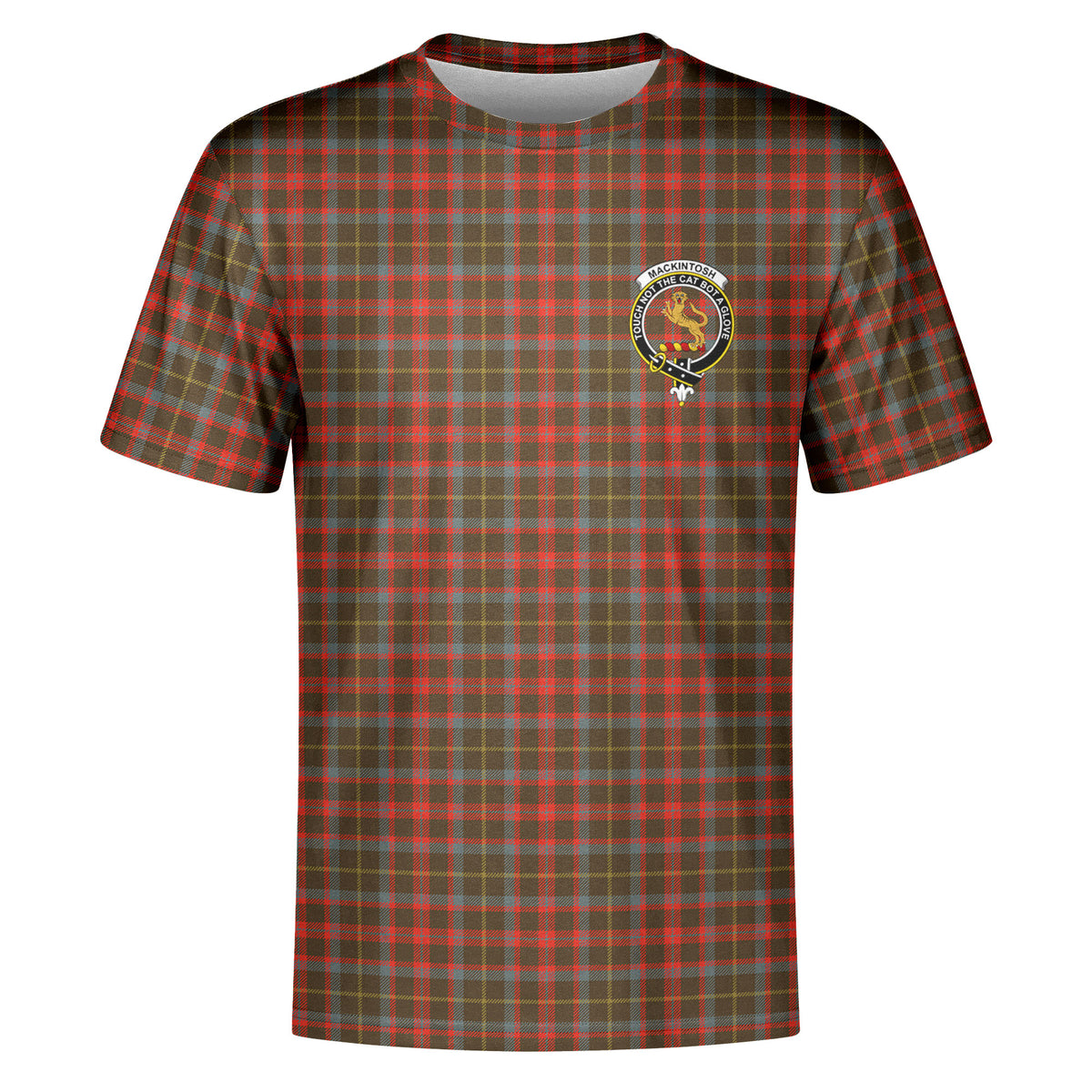 MacKintosh Hunting Weathered Tartan Crest T-shirt