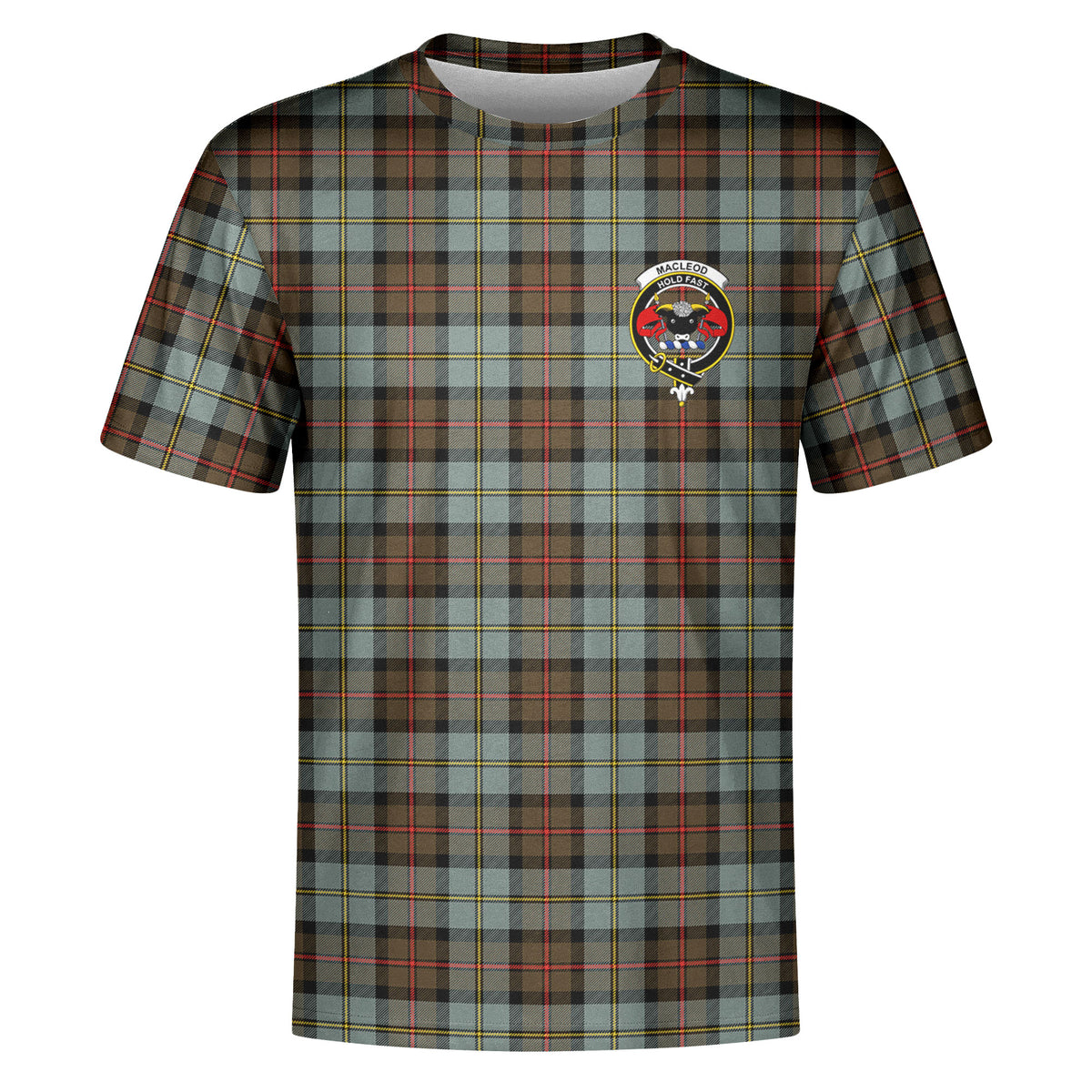 MacLeod of Harris Weathered Tartan Crest T-shirt