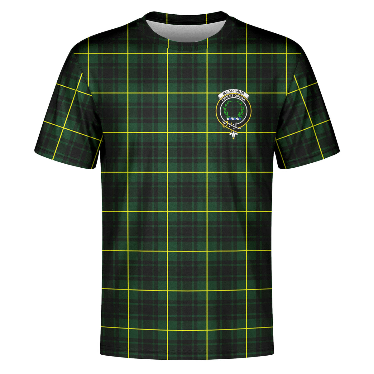 McArthur Modern Tartan Crest T-shirt