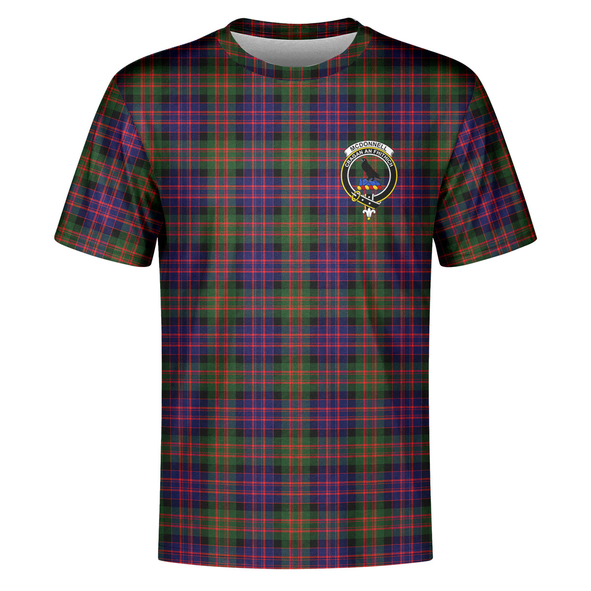 McDonnell of Glengarry Modern Tartan Crest T-shirt