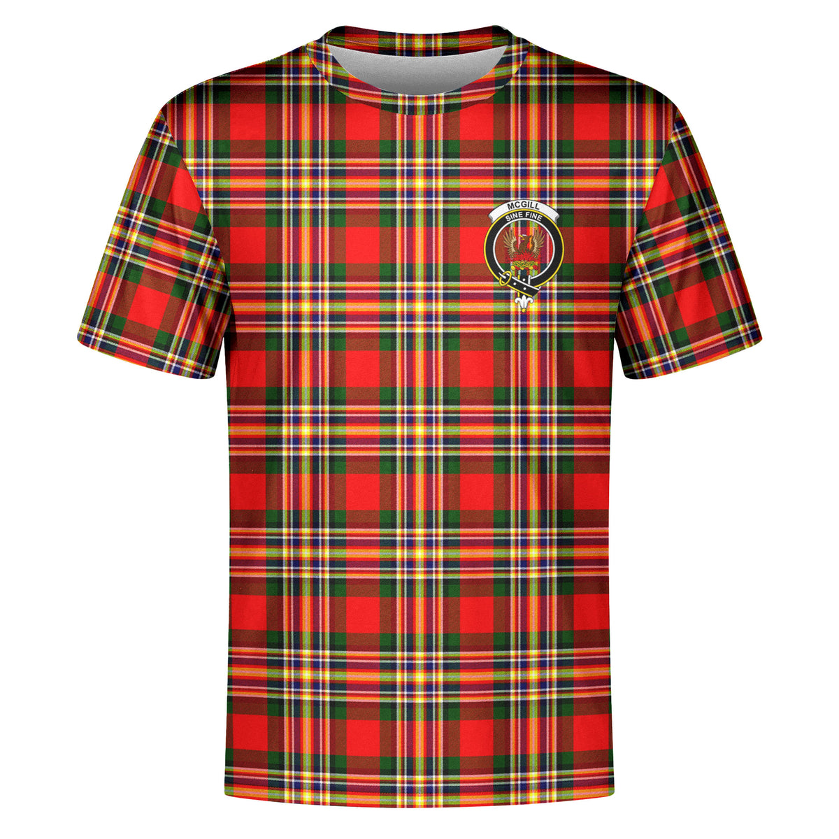 McGill Modern Tartan Crest T-shirt