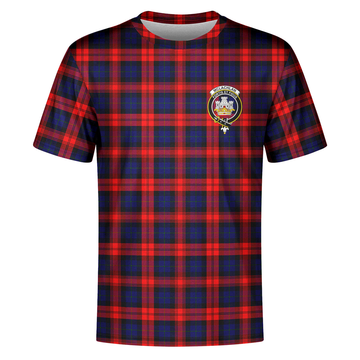 McLachlan Modern Tartan Crest T-shirt