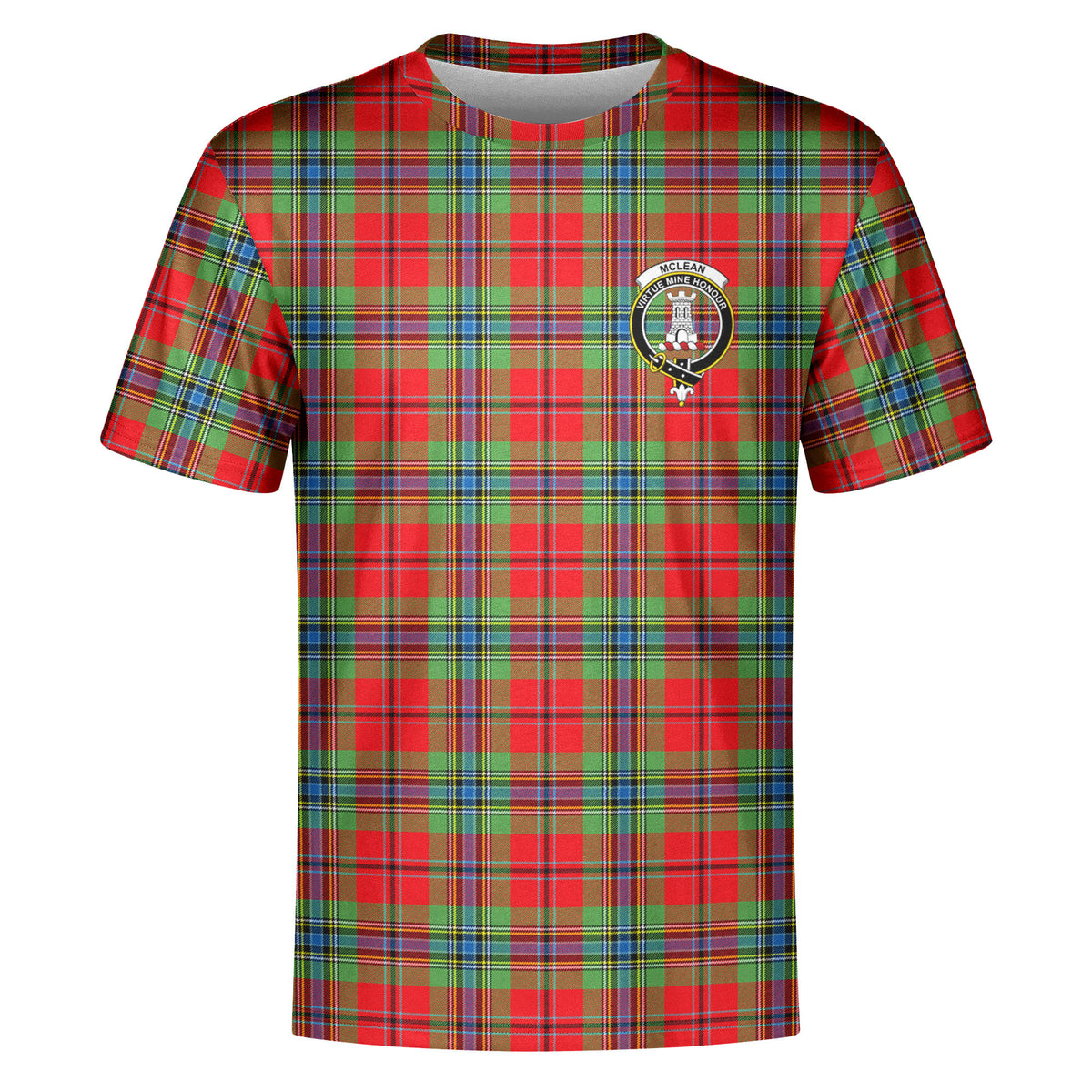 McLean of Duart Modern Tartan Crest T-shirt