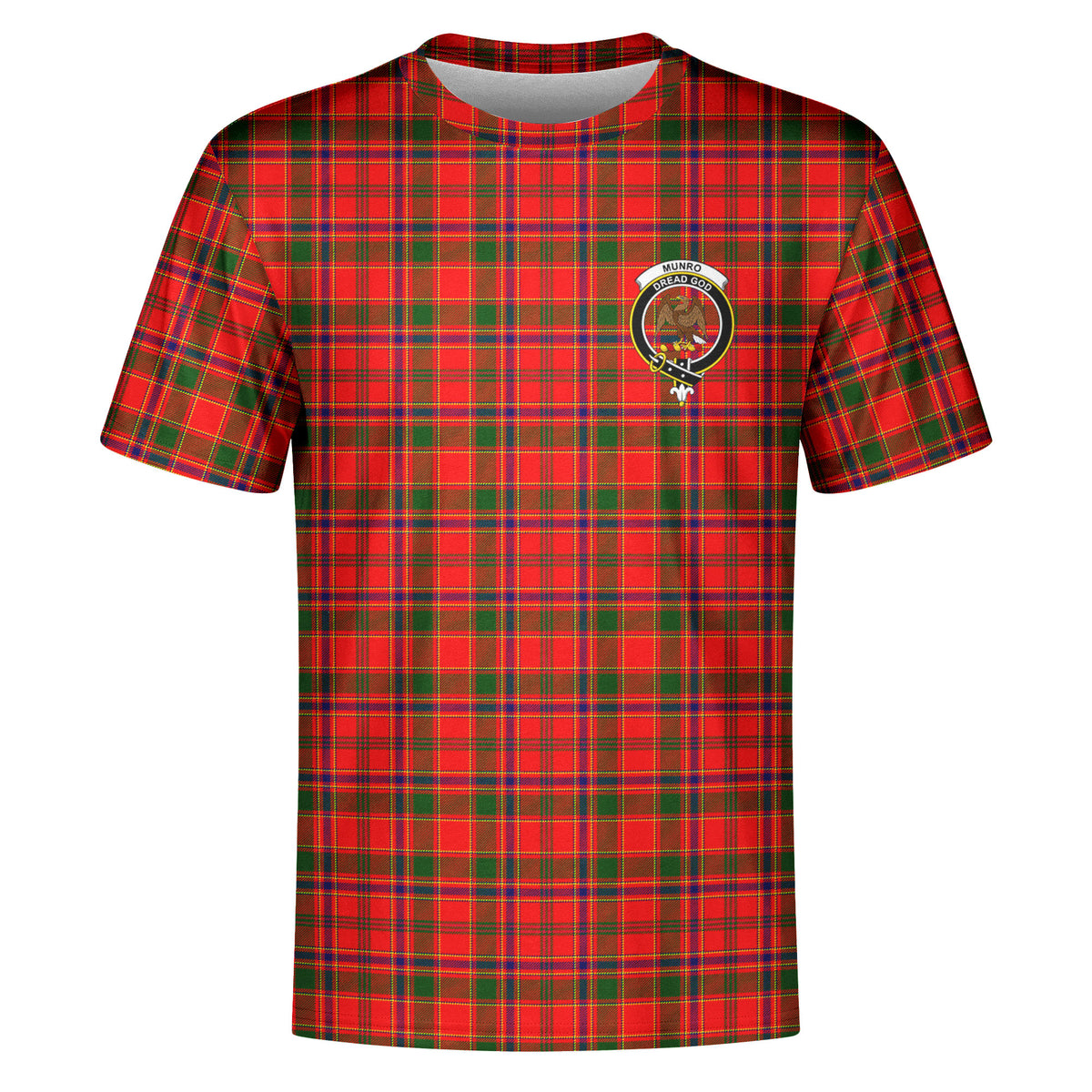 Munro Modern Tartan Crest T-shirt