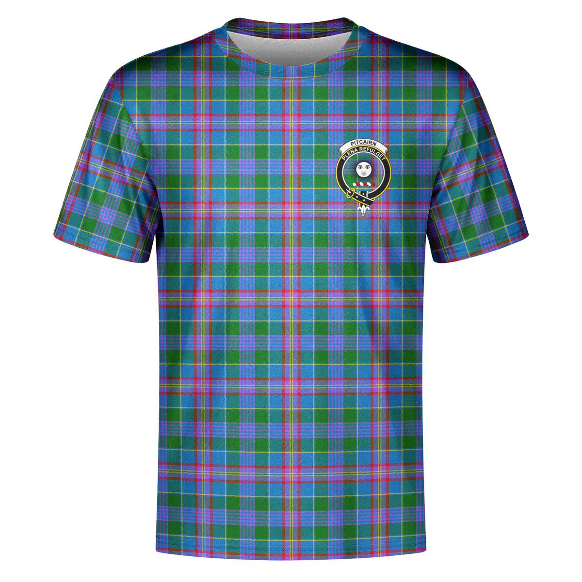 Pitcairn Hunting Tartan Crest T-shirt