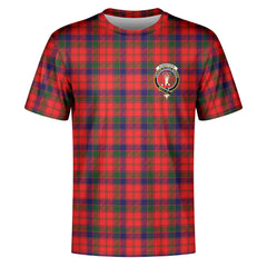 Robertson Modern Tartan Crest T-shirt