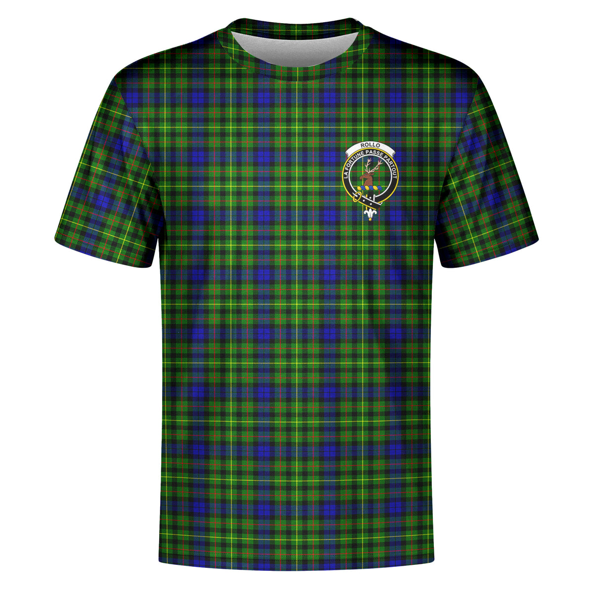 Rollo Modern Tartan Crest T-shirt