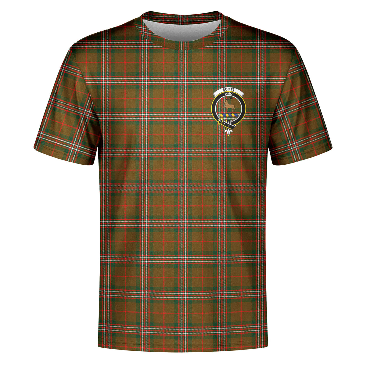 Scott Brown Modern Tartan Crest T-shirt