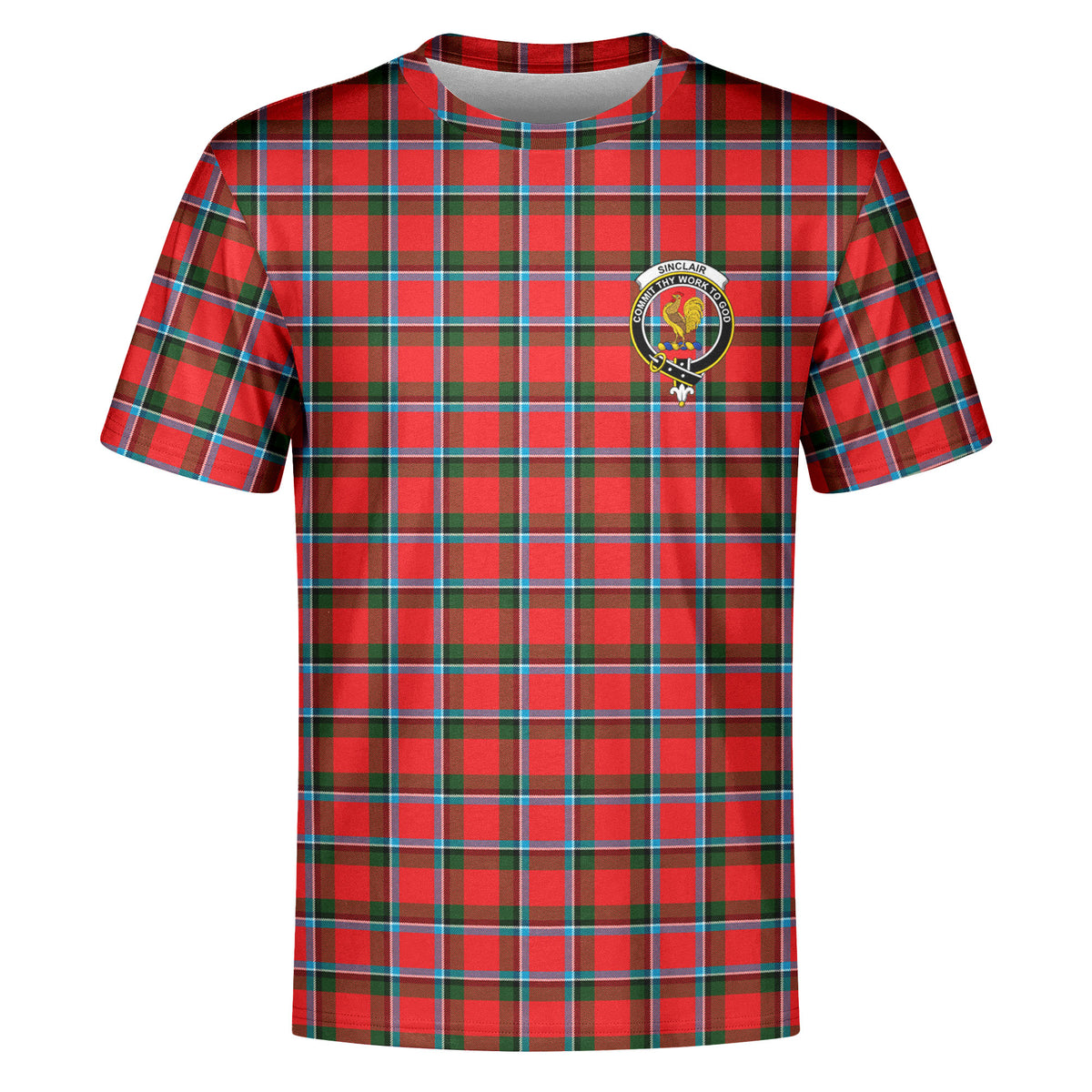 Sinclair Modern Tartan Crest T-shirt