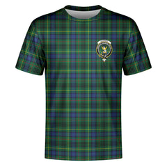 Stewart Hunting Modern Tartan Crest T-shirt