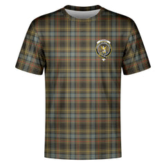 Stewart Hunting Weathered Tartan Crest T-shirt