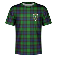 Stewart Old Modern Tartan Crest T-shirt