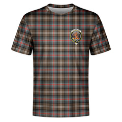 Sutherland Weathered Tartan Crest T-shirt