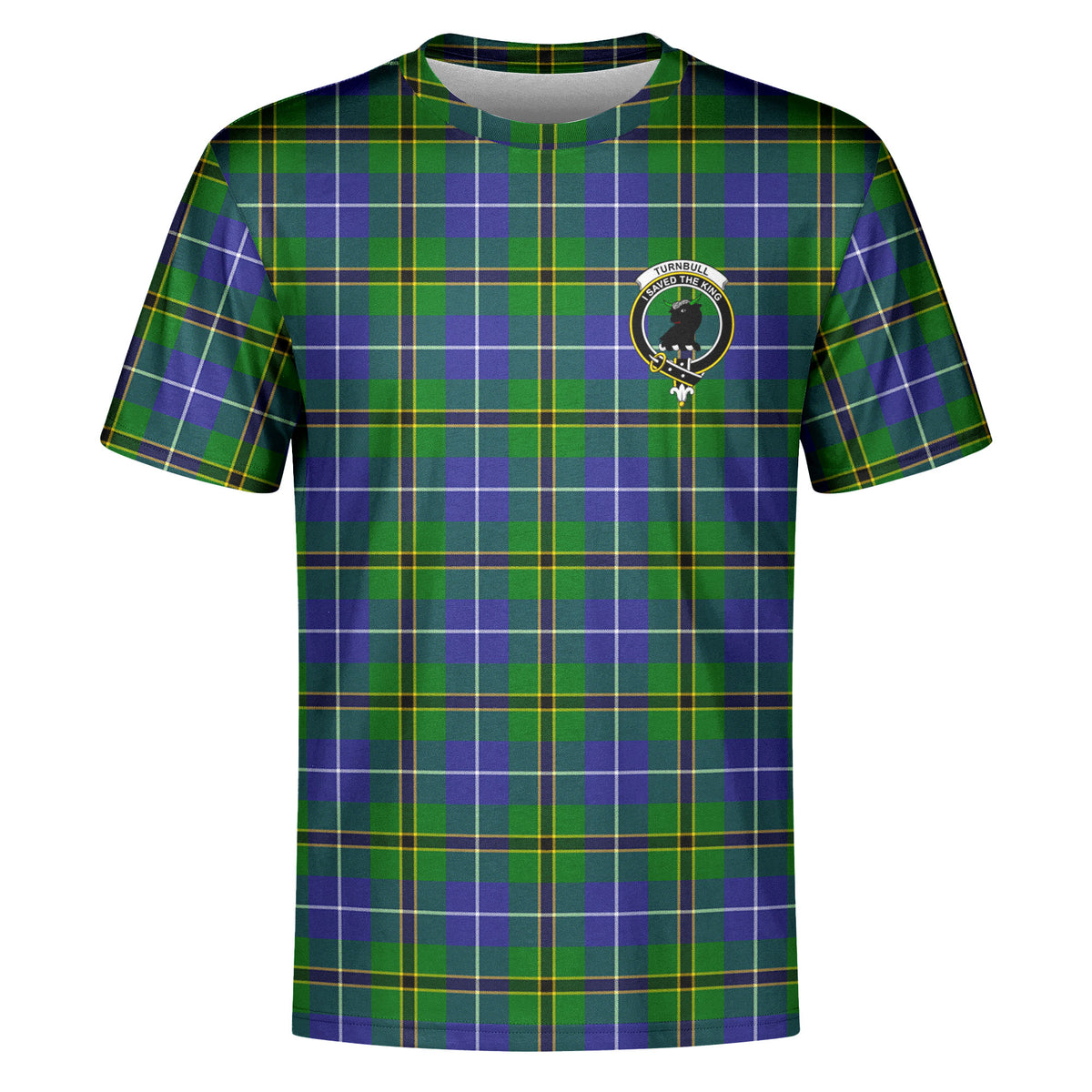 Turnbull Hunting Tartan Crest T-shirt