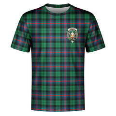 Urquhart Broad Red Ancient Tartan Crest T-shirt