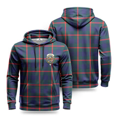 Agnew Modern Tartan Crest Hoodie