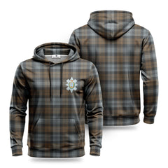 Black Watch Weathered Tartan Crest Hoodie