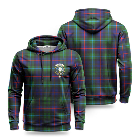 Calder (Calder-Campbell) Tartan Crest Hoodie 1500