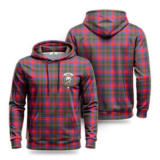 Carrick District Tartan Crest Hoodie 1500