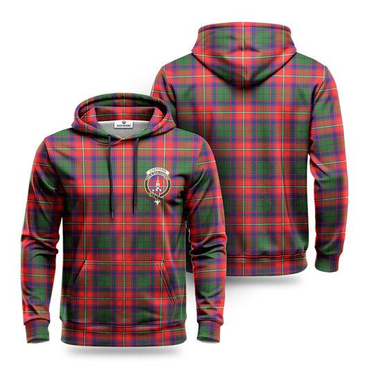 Charteris (Earl of Wemyss) Tartan Crest Hoodie 1500