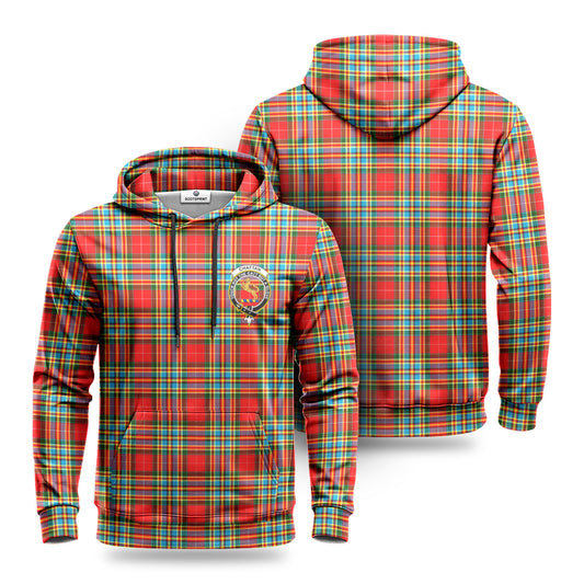 Chattan Tartan Crest Hoodie 1500