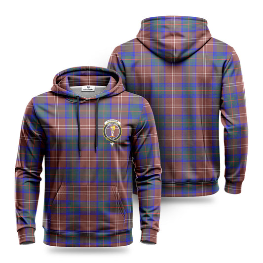 Chisholm Hunting Modern Tartan Crest Hoodie 1500