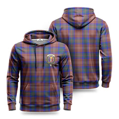 Chisholm Hunting Modern Tartan Crest Hoodie