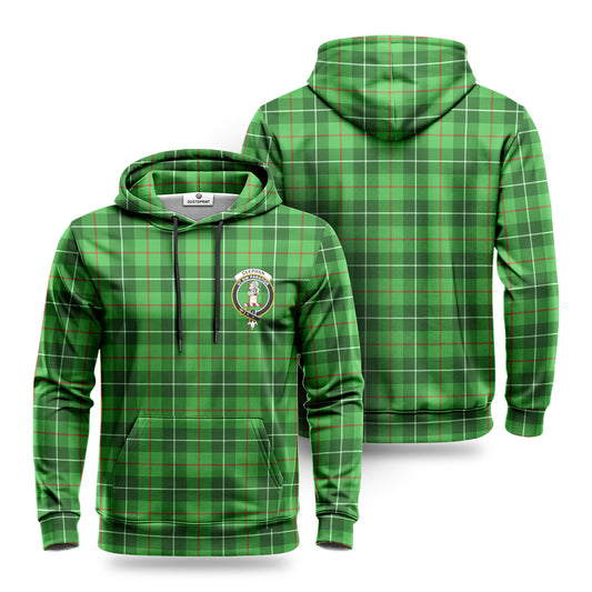 Clephan (or Clephane) Tartan Crest Hoodie 1500