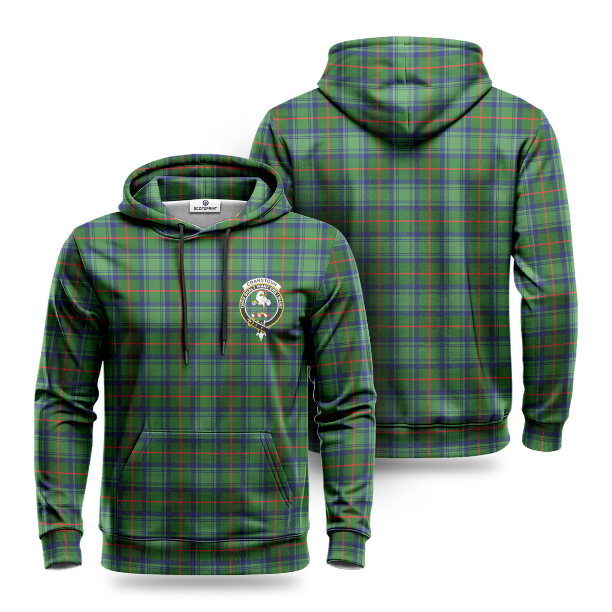 Cranstoun Tartan Crest Hoodie