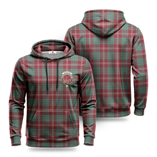 Crawford Modern Tartan Crest Hoodie 1500