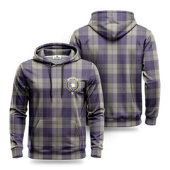 Cunningham Dress Blue Dancers Tartan Crest Hoodie